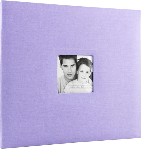 MCS Expandable 10-Page Fabric Scrapbook Album, 12 x 12 Inch Pages, Lilac