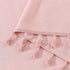 84 Inches 2 52X84 Pink Boho Linen Curtains for Girls Bedroom Nursery Room Long Panels Bohemian Drapes with Tassels Kids
