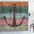 Ambesonne Anchor Shower Curtain, Ocean Theme Rustic Marine Design, Cloth Fabric with 12 Hooks, 69" x 75"