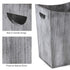 BTY Farmhouse Wooden Trash Can, Small Square Wastebasket, Rustic Torched Container Bin Holder for Kitchen, Office -