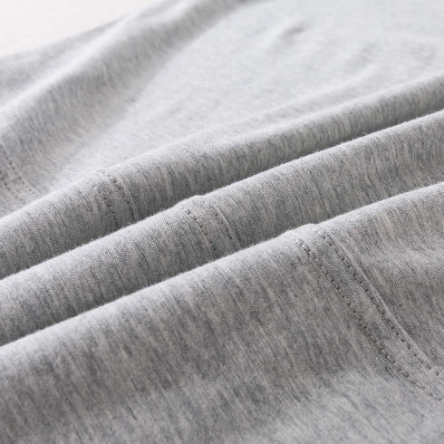 Jersey Knit Pillowcase Set - All Season Soft Cozy Cases, T-Shirt Jersey Cotton of One Pillow Case (Light Gray, Body