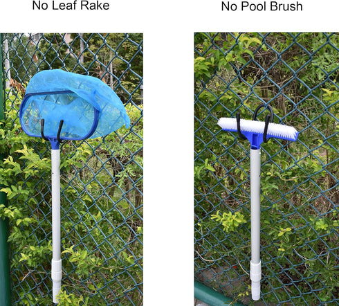 YYST Pool Tool Organizer and Holder Rack, Store Poles, Brushes, Nets, Vacuum Heads, and Cleaning Attachments
