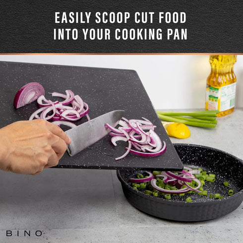 BINO BPA-Free Cutting Board, Durable, Large Surface, Multipurpose, Dual-Sided, Dishwasher Safe for Kitchen Utensils