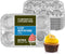 PARTY BARGAINS 6-Cup Aluminum Muffin Pans - 20 Pack, Standard Size Disposable Muffin Tin for Baking