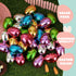 3.15" 24PCS JOYIN Metallic Easter Eggs, Shinny Plastic Eggs Colorful Bulks for Easter Hunt, Filling Treats, Easter