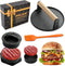 POLIGO Smash Burger Press Kit - 4 in 1 Hamburger Patty Storage