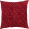 Better Trends Burgundy Euro Sham, 100% Cotton Chenille Bedspread Sham, Soft Tufted Tumble Dry (26x26)