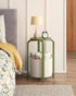 TB01BOG092 TUTOTAK Small Side Table, Round End Table, Night Stand, Bedside Table, Sofa Table with Storage Basket