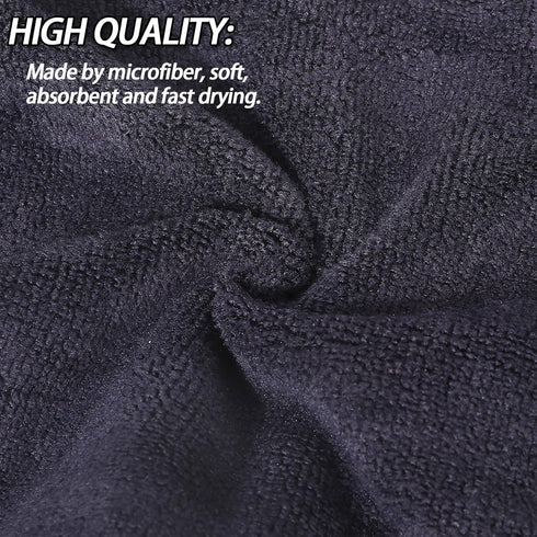 PHOGARY 8 Pack 69 Inch Microfiber Body Wash Bath Mitts for Women Men, Soft Lightweight Face Bath Mitten, Reusable