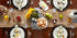 DII Jute Burlap Collection Table Runner, 14x108 with Ruffle Trim for Kitchen Tabletop