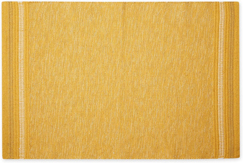 DII Variegated Recycled Yarn Modern Edge Stripe, 2x3', Honey Gold