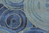 Unique Loom Outdoor Modern Collection Area Rug, Rippling, 2' 2" x 3' 1", Light Blue/Navy Blue