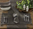 Park Designs Black Expresso Tweed Farmhouse Table Runner, 36 Inch Rustic Dining Table Accessory