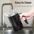 YSSOA Electric Milk Frother Handheld with Stainless Steel Stand, Battery Operated Whisk for Coffee, Frappe, Latte,