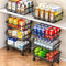 Gsiekare 3-Tier Rolling Pantry Organizer and Storage Cart with Wheels Stackable Wire
