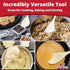 Pro Grade Super Comfy Wooden Spoon - 3 Pc Set, Heavy Duty Cooking Utensils with Long Handles for Baking and Mixing