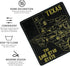 Set 4 Inches Set 6 Marble Coasters Square Leather Drinks Coaster with Holder for Coffee Table Bar Home Decor of (Texas