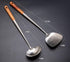 FJNATINH Wok Spatula and Ladle Tool Set, 17in Stainless Steel Spatula and Soup Ladle
