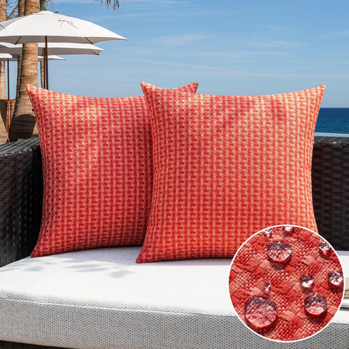 Kevin Textile Valentines Outdoor Waterproof Throw Pillow Covers Pack of 2 Farmhouse