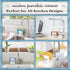Home Acre Designs Sponge Holder for Kitchen Sink, Rustic Farmhouse Decor, White Ceramic