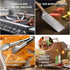 Metal Spatula Set of 6 - Griddle Accessories Kit for BBQ Grill, Flat Spatula, Pancake Flipper, Hamburger Turner