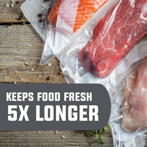 Chefwurx Pre-Cut Vacuum Sealer Bags – 300 BPA-Free Pint Bags for Food Saver, Microwave, Freezer & Boil Safe