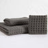 Sets 100% (1 1 1 YiLUOMO Grey Waffle Towels Cotton Highly Absorbent Quick Dry Towels for Bathroom Bath Towels, Hand