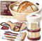 Superbaking Sourdough Starter Kit, 9" Splinter-Free Banneton Bread Proofing Basket Set with