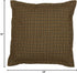 Tea Cabin Rustic 12"x12" Patchwork Pillow - Green Thanksgiving Cotton Square Bedroom Decor