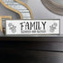Family Wood Signs - Medium Wood And Metal, Blended And Blessed Family Decor