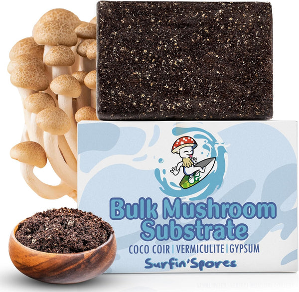 Surfin' Spores Premium Mushroom Substrate - 5 lbs Bulk CVG Blend for