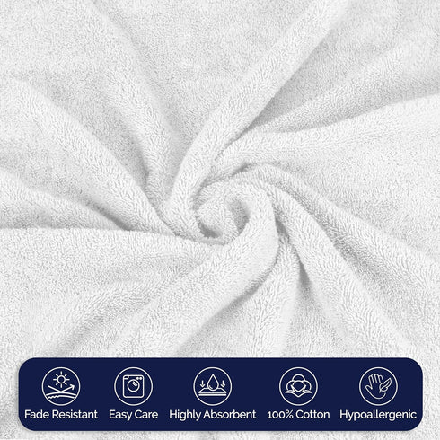 6-Piece Set, 2 2 2 100% Elegant Comfort Premium Cotton Towel Includes Washcloths, Hand Towels and Bath Towels, Turkish