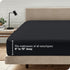Bare Home Fitted Bottom Sheet, Queen Size, Premium 1800 Microfiber, Ultra-Soft, Deep Pocket, Black