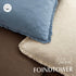Cozy 2020 Inch,1PC,Misty Foindtower Decorative Linen Fringe Throw Pillow Covers Boho Farmhouse Cushion Cover