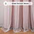 Grommet 52x84 Inch, 2 MYSKY HOME Pink Blackout Curtains for Girls Bedroom & Nursery Kids Blush Princess Double Layer