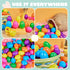 50 2.3" JOYIN PCS Easter Eggs, Empty Plastic Eggs Fillable Colorful Bright Eggshell Bulks for Easter Hunt, Filling