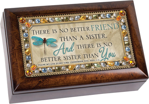 Cottage Garden No Better Friend Sister Jeweled Amber Earth Tone Petite Music