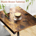 LAKEMID C-Shaped End-Table - Side Table for Couch,Curved Support Legs, Slide Under Couch Table for Sofa, TV Tray Table