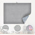 Grey Yellow Dish Drying Mats, 18x24 Inch Ultra Absorbent Microfiber Pad for Kitchen Counter, Abstract Art Dish Rack