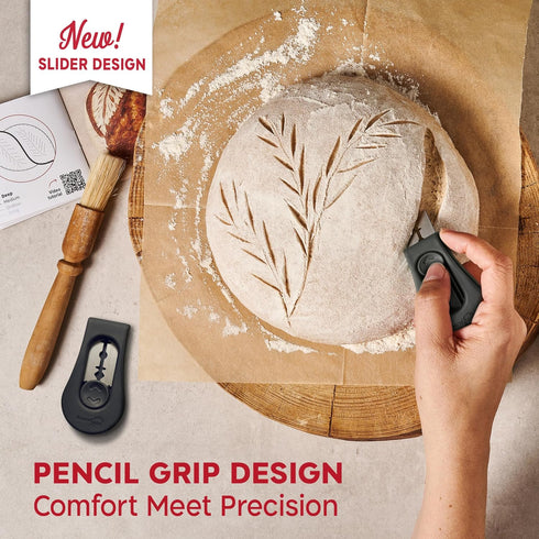 Upgraded Magnetic Bread Lame, Professional Dough Scoring Tool with Extractable Blade, Sourdough Bread Tool for Baking