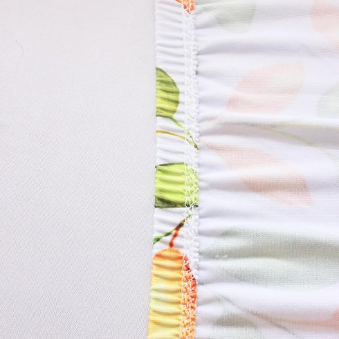 48x48 Inch Fall Table Cloth Square Fitted Tablecloth with Elastic Edge: Stretchy Washable Fabric Cloth Coffee Table