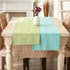 DII Everyday Collection Fringed Solid Table Runner, 14x72, Green