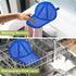 1 Pack Hat Washer Cage for Baseball Caps, Foldable Hat Cleaner for Washing Machine & Dishwasher, Blue
