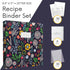 Jot & Mark Recipe 3 Ring Binder 8.5x11: Full-Page with Clear Sleeves for Family Recipes
