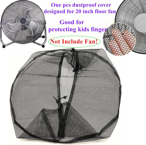 20 inch Protection Cover for Floor Fan,20" Dustproof Fan Mesh Cover,Children Finger Safety Protection Net Cover for 20 in Industrial Floor Fan for Indoor Bedroom,Garage,Basement -Not Include Fan by Dizoey Decor