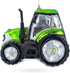 Rustic Green Tractor Blown Glass Christmas Ornament