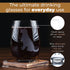 Golden Retriever Stemless Wine Glasses (Set of 2) - Unique for Dog Lovers, Hand Etched with Breed Name