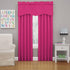 ECLIPSE Kendall Modern Scalloped Valance Rod Pocket Window Curtain for Kitchen or Bathroom , Raspberry, 42" x 18" by Eclipse