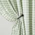 84 Inches Pocket,40" Wx84 L,Pack 2 ZJDECOR Buffalo Plaid Ruffled Curtains Length,Rustic Not-See-Through Sheer
