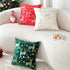 TAOSON Pack 2,Gold Cozy 18" 18" of Christmas Pillow Covers Velvet Soft Bronzing Snowflake Deer Printed Decorative